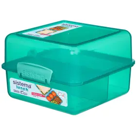 1735 Sistema Lunch Cube Assorted Colors 1.4 Liter L Colours Solid