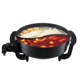Dgnh2400w110vqvvfv1-0807 Skyshalo Electric Hot Pot 1360w 5l 109.5 Double-flavor Shabu With Divider Glass