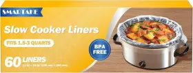 Kd745 Smartake 445015853822 Slow Cooker Liners Small Size 13 Inch X 15 Disposable Cooking Bags Fit 1