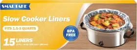 Kd744 Smartake Slow Cooker Liners Small Size 13 Inch X 15 Disposable Cooking Bags Fit 1
