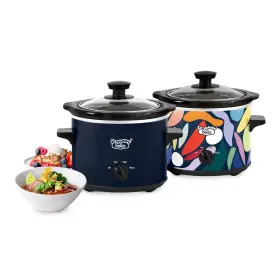 B0cttf2w9r So Yummy By Bella 2.0 Quart Twin Set Slow Cooker Navy
