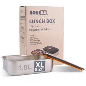 S-1.8lsc Sohida 1.8l Stainless Steel Inner Container With Lid Single Compartment