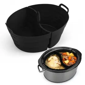 Sophico 749355977017 Chefaid Slow Cooker Divider Liners With Handle 100% Silicone Reusable C