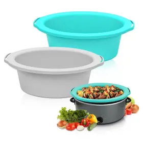 Sophico 749355979004 Chefaid Slow Cooker Liners 100% Silicone Reusable Crock Pot Insert Accessories