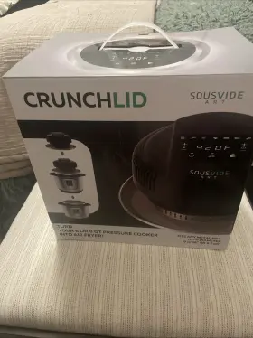 Crl-010 Sousvide Art Sous Vide Crunchlid Nib Use On 6/8 Quart Cooker 5 Items Plus Recipes And Manual