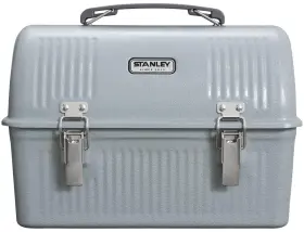 10-01625-051 Stanley Classic Lunch Box 10 Quart Vintage Metal 10-quart Hammertone Silver