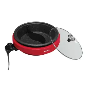 024425-002-0000 Starfrit The Rock By Dual-sided 3.2-quart Electric Hot Pot