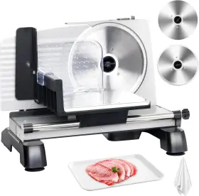 Qpj-200w-7 Steelus Meat Slicer 200w Electric 2 7.5 Inch Blade 0-18mm