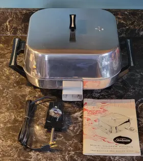 707-17k Sunbeam Vintage 1966 Vista Electric Multi-cooker Frypan Model Rare