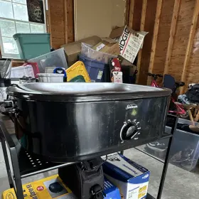 Sunbeam Cksers16-b 16 Quart Electric Roaster Oven Black 1450w 120v Adjustable Temp