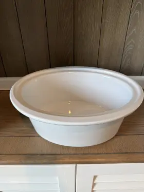 Cpscvc77oll-b Sunbeam Crock Pot 7 Quart Oval Replacement Ceramic Stoneware Bowl Only White