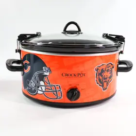 Sclnfl600 Sunbeam Chicago Bears Crock-pot 6-quart Slow Cooker Official Nfl Edition Team Logo Htf