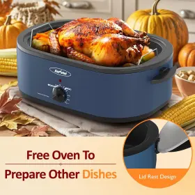 Sunvivi 733669412876 18-quart Roaster Oven With Self-basting Lid Turkey Removab #3