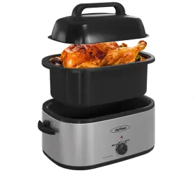 Tm260306 Sunvivi 26- Quart 30lb Electric Roaster Oven With Visible Self-basting Lid Pan Rack