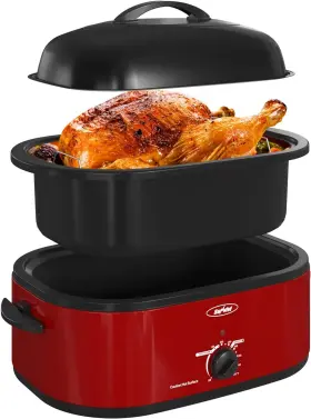 Yoro-20n-l Sunvivi Roaster Oven Self-basting 20 Quart - Scratch And Dent Yoro-20n-l Sunvivi Roaster Oven Self-basting 20 Quart - Scratch And Dent
