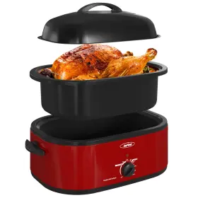 Roaster20 Sunvivi Zer001rd Electric Quart Roasting Oven With Selfbasting Lid Removable Panturkey