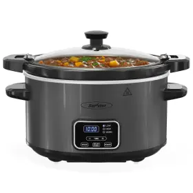 Zes011gy-11-sv-n1 Sunvivi 4 Quart Programmable Slow Cooker With Locking Lid Removable Ceramic Pot 3 Heati
