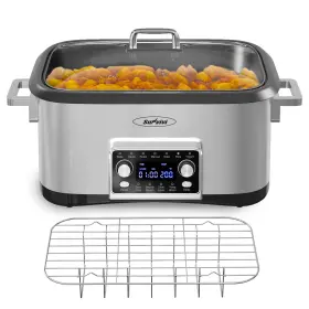 Sunvivipro 810173791595 12 In 1 Programmable 8 Quart Slow Cooker Multi-cooker Food Warmer With Digit