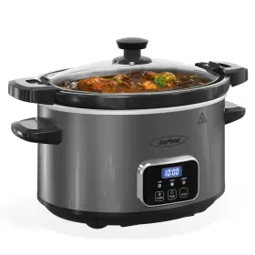 Sunvivipro 810173792455 4 Quart Slow Cooker Programmable Pot With Removable Ceramic Locking Lid 3 Sunvivipro 810173792455 4 Quart Slow Cooker Programmable Pot With Removable Ceramic Locking Lid 3