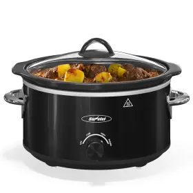 Sunvivipro 810173792462 4 Quart Slow Cooker And Mini Food Warmer With Removable Ceramic Pot 3 Heating Sett