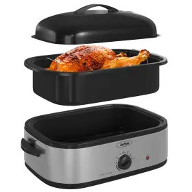 Sunvivipro 810173792776 14-quart Electric Roaster Oven With Self-basting Lid Turkey Wit