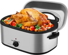 Zer008gr Sunvivipro Roaster Oven 28 Quart Electric Turkey With Self-basting Lid Removable