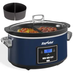 Zes004db Sunvivipro Programmable Slow Cooker Multi-cooker With 2 In 1 Silicone
