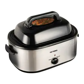 He-y02sl-26-sj Superjoe 26-quart Stainless Steel Electric Roaster Oven 1450w Self-basting Lid