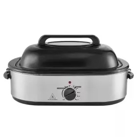 Svopes 313043118114 Electric Roaster Oven 18 Quart Siver Slow Cooker 1450-watt Turkey With Sel