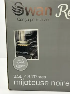 Sf-17021bn Swan Sf17021cn 3.5l Retro Slow Cooker - Cream #2