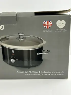 Sf-17021bn Swan Sf17021cn 3.5l Retro Slow Cooker - Cream #3