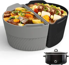 Taydoiban 445012713747 Silicone Slow Cooker Liners Compatible With Crock Pot 6-8 Qt Divider