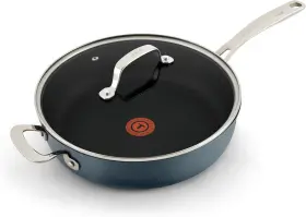 Tefal 032406066700 T-fal Platinum Nonstick Jumbo Cooker 5 Quart Induction Oven Broiler Safe Gray