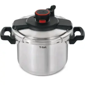 7114000401 Tefal New Open Box T-fal Clipso Stainless Steel Pressure Cooker 6.3 Quart Recipe Boo