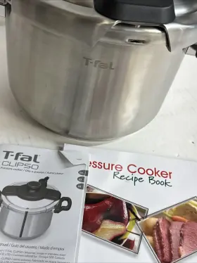 7114000462 Tefal T-fal Clipso 6.3 Quart Stainless Steel Pressure Cooker Induction One-hand Lock #2 7114000462 Tefal T-fal Clipso 6.3 Quart Stainless Steel Pressure Cooker Induction One-hand Lock #2