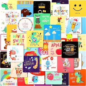 Jg-teling-0034 Teling 120 Pieces Lunch Box Notes For Kids Cute Lunchbox As The Pictures Show