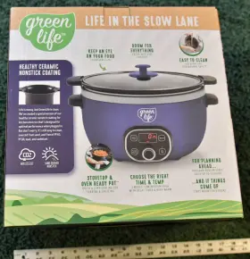 The Cookware Company 885837043327 New- 5 Quart Green Life Healthy Cook Duo Slow Cooker Nonstick Pfas-free #2