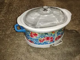 The Pioneer Woman By Hamilton Beach 33379 Series Floral Slow Cooker Glass Lid