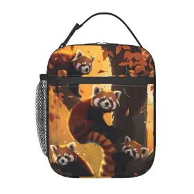 Ha05lb41129red Ti Caldi Cute Red Panda Lunch Box For Women Girls Kids Insulated Panda16