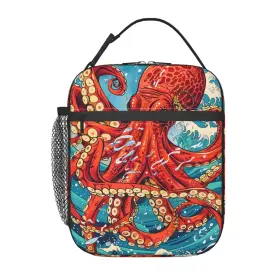 Ha05lb41214octopus124 Ti Caldi Octopus Lunch Box For Women Men Boys Kids Insulated Octopus124