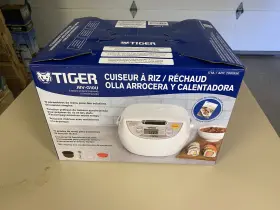 Tiger Jbv-g10u 5.5-cup Rice Cooker And Steamer Open Box
