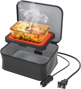 Te1-0420 Tn Tonny Mini Portable Oven 12v Heating Lunch Box /110v Electric Black