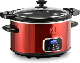 Toastmaster 655772021649 4-quart Digital Slow Cooker With Locking Lid - Food Warmer For Dip