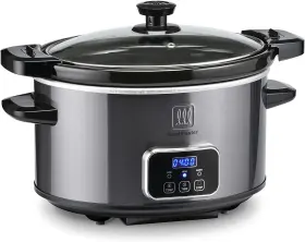 Toastmaster 655772021663 4-quart Digital Slow Cooker With Locking Lid Graphite Toastmaster 655772021663 4-quart Digital Slow Cooker With Locking Lid Graphite