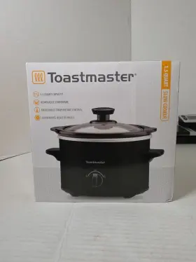 Tm-151bk Toastmaster Slow Cooker 1.5 Quart Removable Stoneware Pot Stainless New