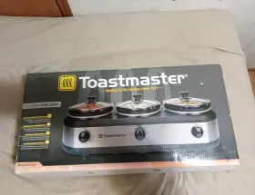 Tm-301bs Toastmaster Slow Cooker 3 X 2.5 Quart Stainless Steel Controls