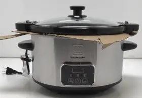 Tm-404sc Toastmaster 4 Quarts Digital Slow Cooker Locking Lid Stainless Tm-404sc Toastmaster 4 Quarts Digital Slow Cooker Locking Lid Stainless