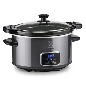 Tm-404scgt Toastmaster 4-quart Digital Slow Cooker With Locking Lid Graphite