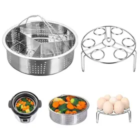 22422617 Tookie Steam Baskets With Egg Rack Food Grade Stainless Steel Silver
