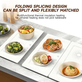 Toprated 653998512620 Electric Splicing Hot Plate Food Warming Mat Metal Foldable And Portable Hea #3